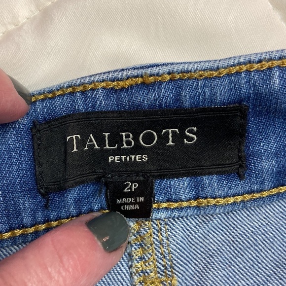 Talbots Jean Pencil Skirt Size 2P - Picture 8 of 12